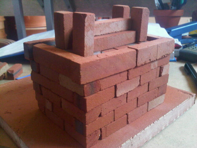 Small Georgian House. Clay Clay Miniature Brick Building Kit