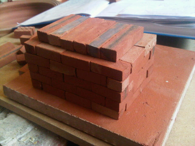 Small Georgian House. Clay Clay Miniature Brick Building Kit