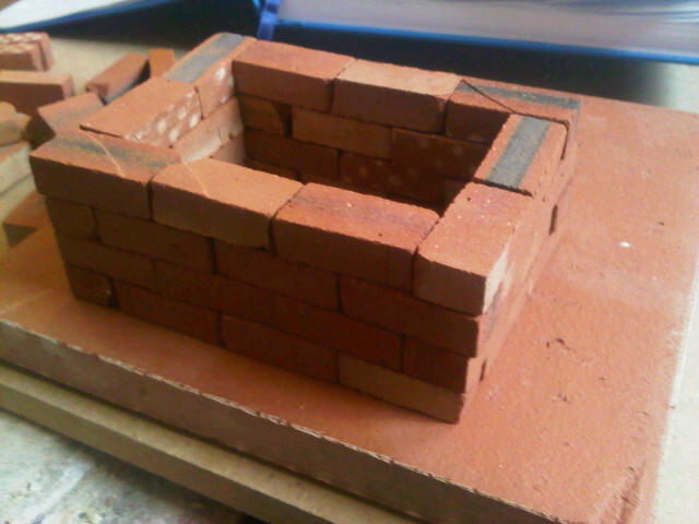 Small Georgian House. Clay Clay Miniature Brick Building Kit