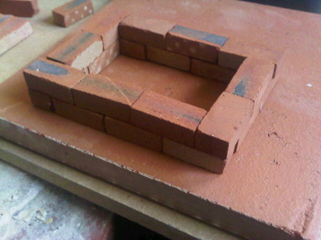 Small Georgian House. Clay Clay Miniature Brick Building Kit