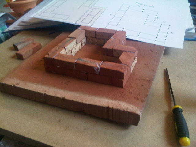 Small Albert Barracks. Clay Clay Miniature Brick Building Kit