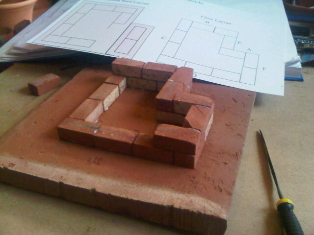 Small Albert Barracks. Clay Clay Miniature Brick Building Kit