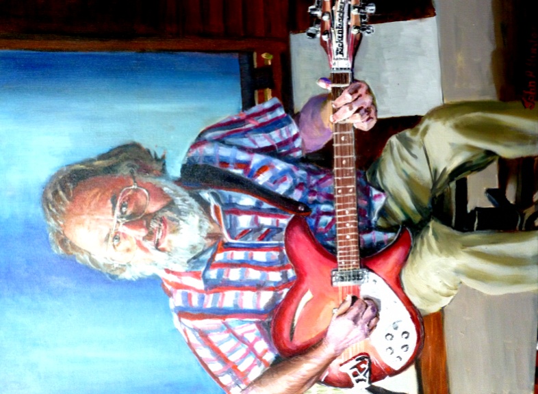 John Hunter Portrait Artist In oil (like this one of a local Wight musician) Typically 20 by 24" �400. Based on one or two sittings in Bembridge IW