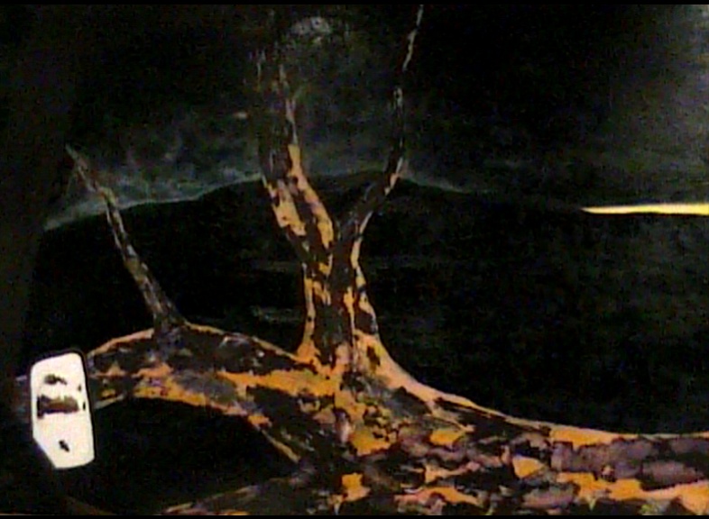 'Dark Tree' by Robbie Fife Oil on canvas 4ft by 5ft