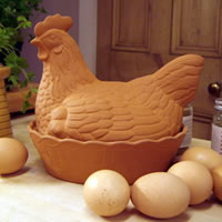 Chicken Clay Egg Basket