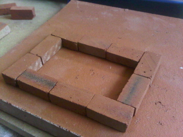Small Georgian House. Clay Clay Miniature Brick Building Kit