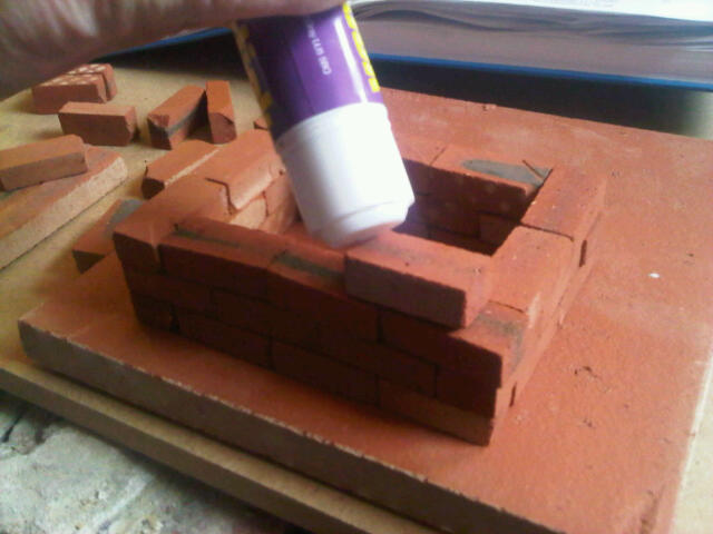 Small Georgian House. Clay Clay Miniature Brick Building Kit