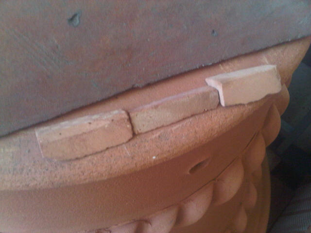 Clay Clay Accessories Angled Roof bricks bricks 48*16*10.5mm