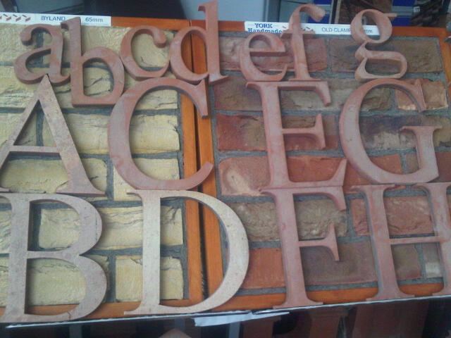 Clay Clay Terracotta Lettering
