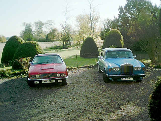 Aston Martin DBS V8 1971 and 1978 Rolls-Royce Shadow 2