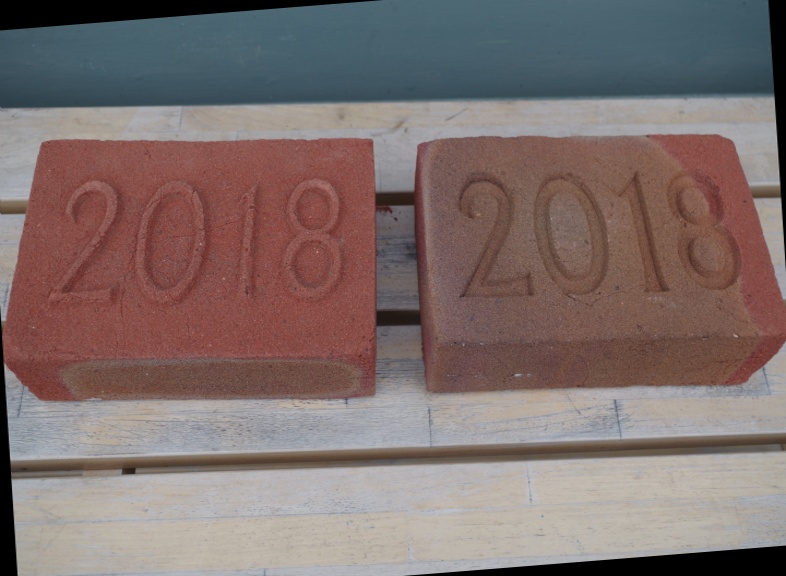 2018 Date Brick. 'Indented' numbering and 'outdented' numbering