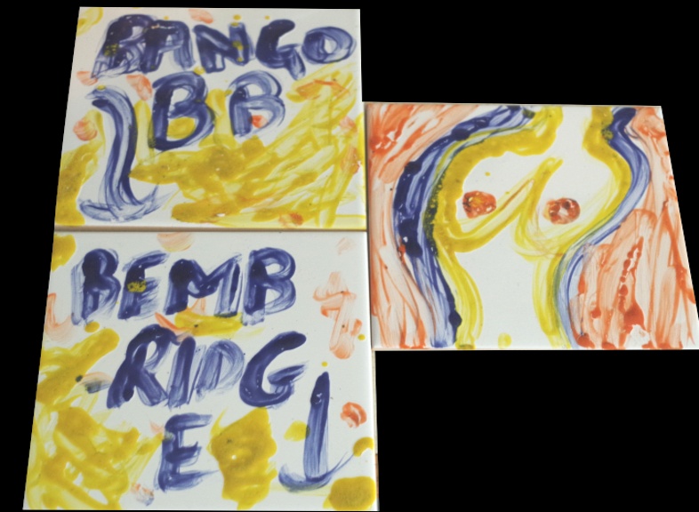 Bango 'Bembridge' Ceramic tiles each 150 by 150mm Glazed and fired in ClayClay's premises Bango 'Bembridge' Ceramic tiles each 150 by 150mm Glazed and fired in ClayClay's premises