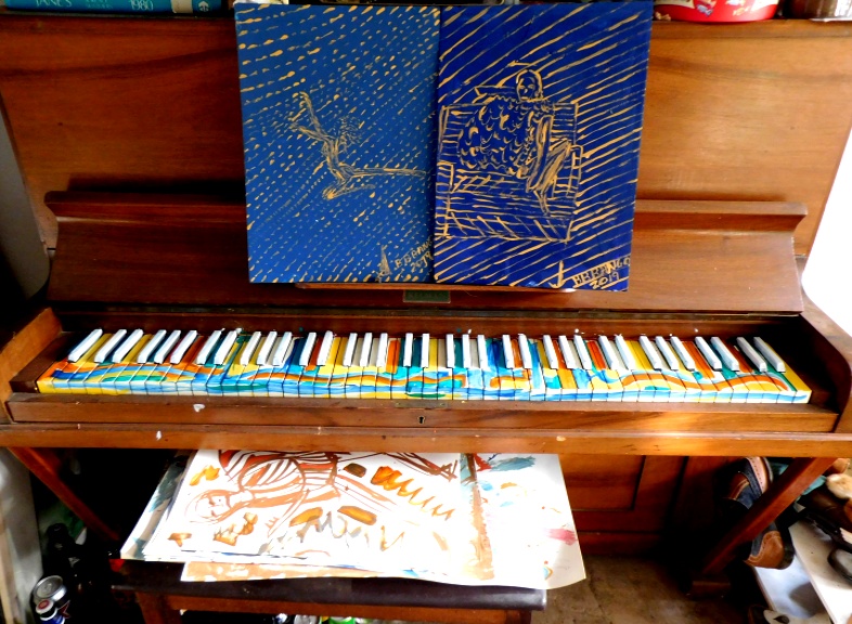 Bango painted Pop Art Piano 200