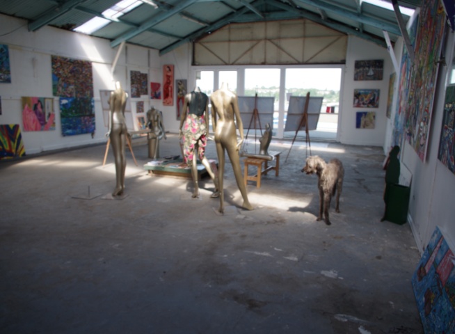 Big Art All Summer Exhbition is at Wight Marine, Embankment Rd, Bembridge, Isle of Wight. PO35 Picture taken 4th June 2015. Gallery is forever being altered throughout the summer with new artworks, an ArtCar and new artists ,