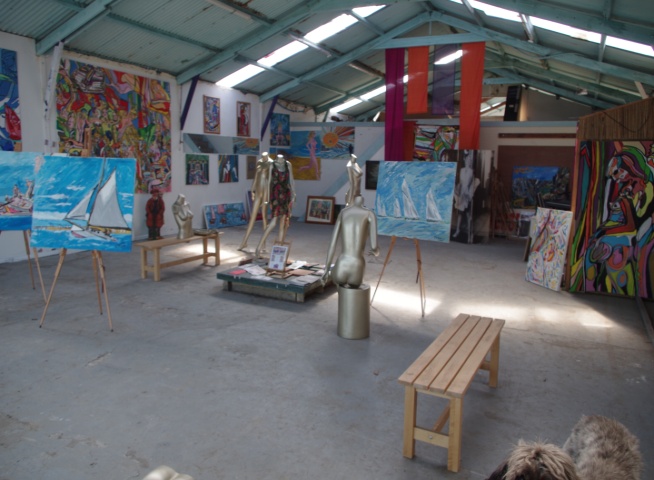 Big Art All Summer Exhbition from 2015. At Wight Marine, Embankment Rd, Bembridge, Isle of Wight. PO35 Picture taken 4th June 2015. Gallery is now closed 2019