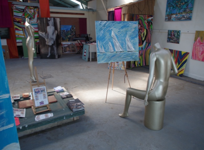 Big Art All Summer Exhbition is at Wight Marine, Embankment Rd, Bembridge, Isle of Wight. PO35 Picture taken 4th June 2015. Gallery is forever being altered throughout the summer with new artworks, an ArtCar and new artists ,