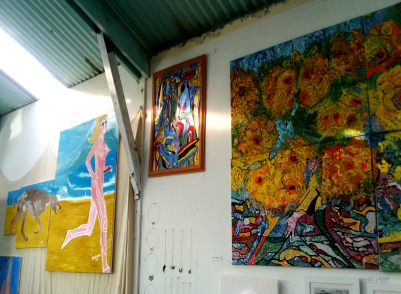 Drinks Party 17th June 2016 BB Bango paintings