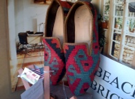 Terracotta Patterened Canvas shoes. £109 each. Please order from Bembridge shop