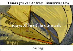 'Big Sailing' 'Things you can't and can do in Bembridge' Postcard based on original painting by BB Bango