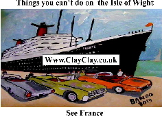 'See France' 'Things you can't and can do in  IW' Postcard based on original painting by BB Bango