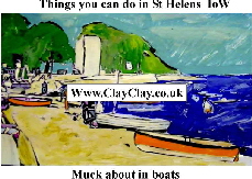 'Muck about in boats' 'Things you can't and can do in St Helens IW' Postcard based on original painting by BB Bango