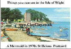 'Mermaid in 1970s St Helens Postcard'.