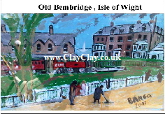 'Old Bembridge 2, Isle of Wight circa 1930s. Postcard based on original BB Bango painting
