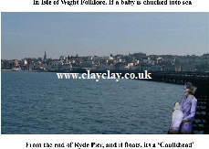 'Caulkheads (Baby off end of Ryde Pier to see if floats - Corkhead) based on local IW Legends