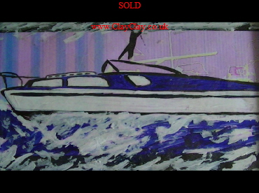 'Fairey Huntsman Stopped' by BB Bango. One of a selection of A4 sized acrylic on paper and framed original photo based paintings �25. On display Bembridge shop. Also postcards available. This picture was painted mid May 2013 .