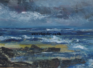 IW Artist Maureen Lavery. This is  one of a selection of  acrylic original artworks most framed but different sizes and priced from �50- �250 on display at Big Ar
