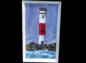 IW Artist Maureen Lavery. This is  one of a selection of  acrylic original artworks most framed but different sizes and priced from �50- �250 on display at Big Ar