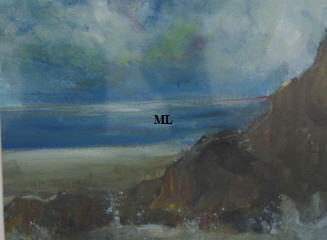 IW Artist Maureen Lavery. This is  one of a selection of  acrylic original artworks most framed but different sizes and priced from �50- �250 on display at Big Ar