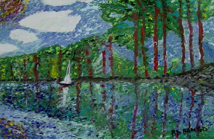 'Tall Trees' Commission by BB Bango Acrylic 20*16" 'Tall Trees' Commission by BB Bango Acrylic 20*16"