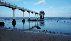 'Bembridge Life boat pier 2'.  Postcard based on original Bango Photograph. 
