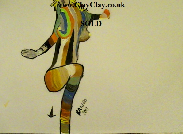 'Artt Sox' by BB Bango. One of a selection of A4 sized acrylic on paper and framed original photo based paintings �40. On display Bembridge shop. Also postcards available. This picture was painted mid May 2013 .