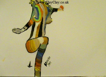 'Artt Sox' by BB Bango. One of a selection of A4 sized acrylic on paper and framed original photo based paintings �40. On display Bembridge shop. Also postcards available. This picture was painted mid May 2013 .