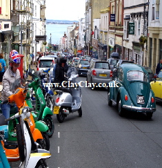'Scooter Ride Out , Ryde 2014'. Postcard based on original Bango Photograph. 