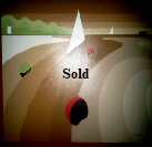 Original art. Brown Beach to St Helens by Suzanne Whitmarsh on  display in the Bembridge ClayClay Shop 100*75cm �275