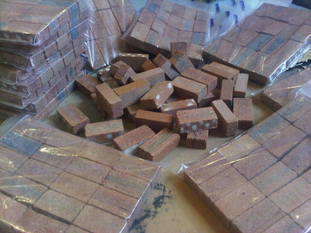 Mini clay bricks. 32*16*10.5mm