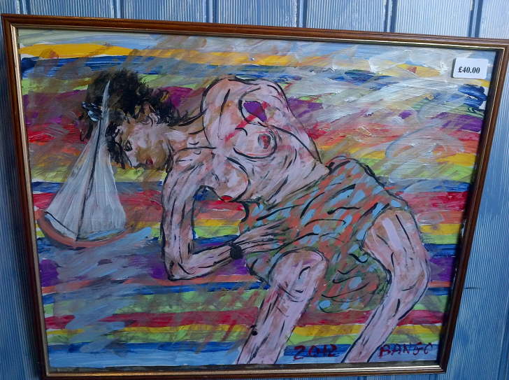 Acrylic on paper Framed Nude2 420*510mm �40