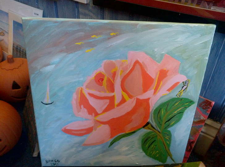 Acrylic on canvas Rose 400@400mm �35