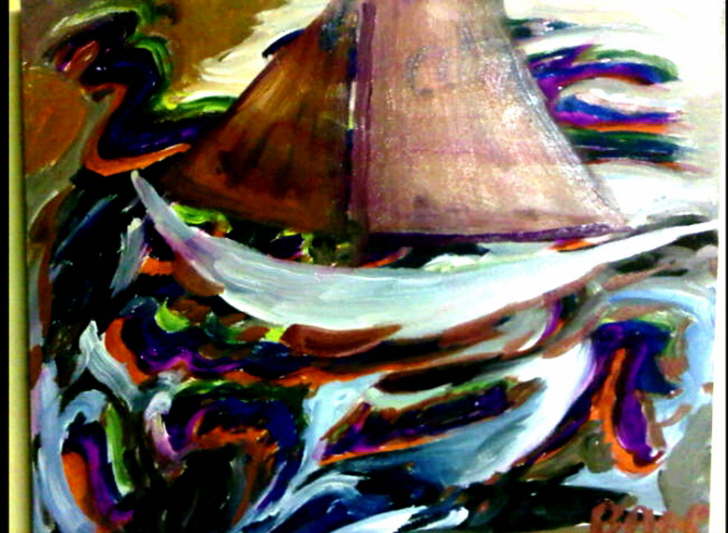 Acrylic on canvas Storm 510*200mm �20