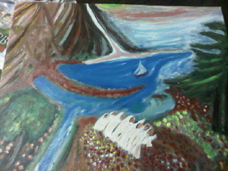 Oil on Canvas Go Back  John Martin inspired 510*400mm �65