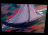 Acrylic on Terracotta 200*300mm Sails 7 15