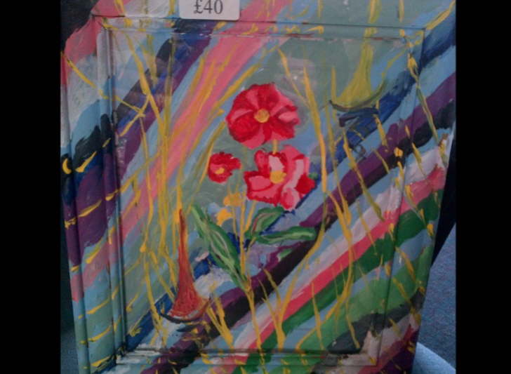 Acrylic on Wood Framed 200*300 Roses 2 �40