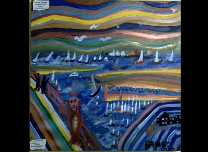 Acrylic on canvas Scream at Lymington 600*600mm �80