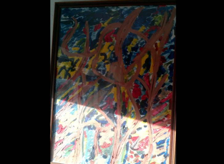 Oil on Paper Sun on Tree Reflections 300*500mm �25 