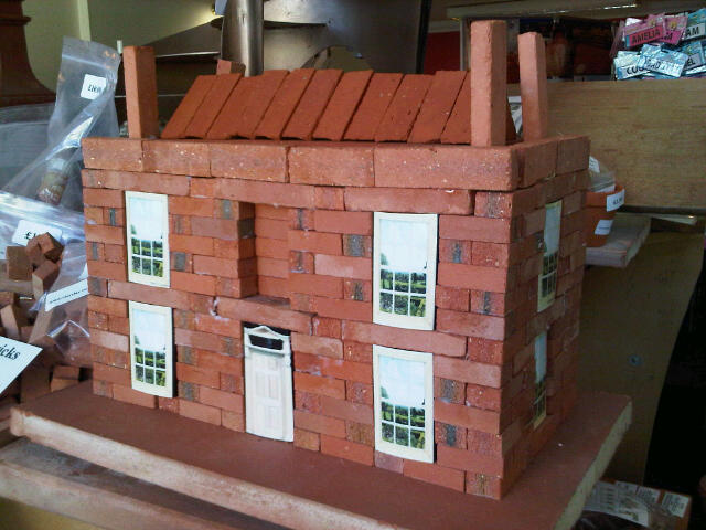 Large Georgian House Clay Clay Brick Building Kit. 
