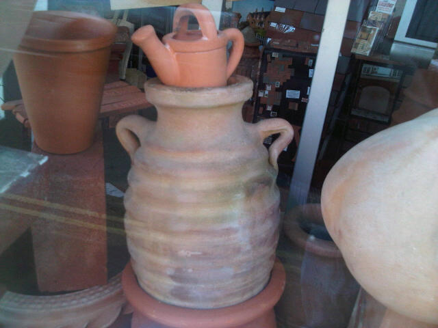 Terracotta Urn and Plant Feeder