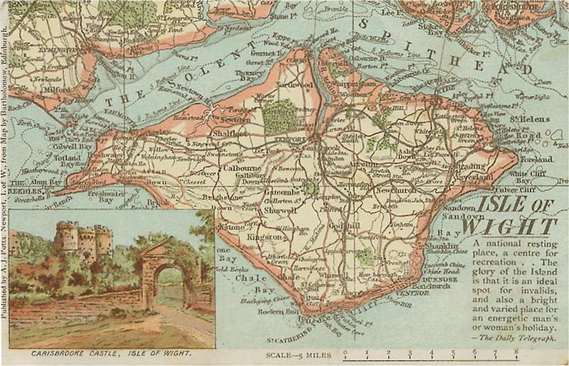 'Isle of Wight Map
